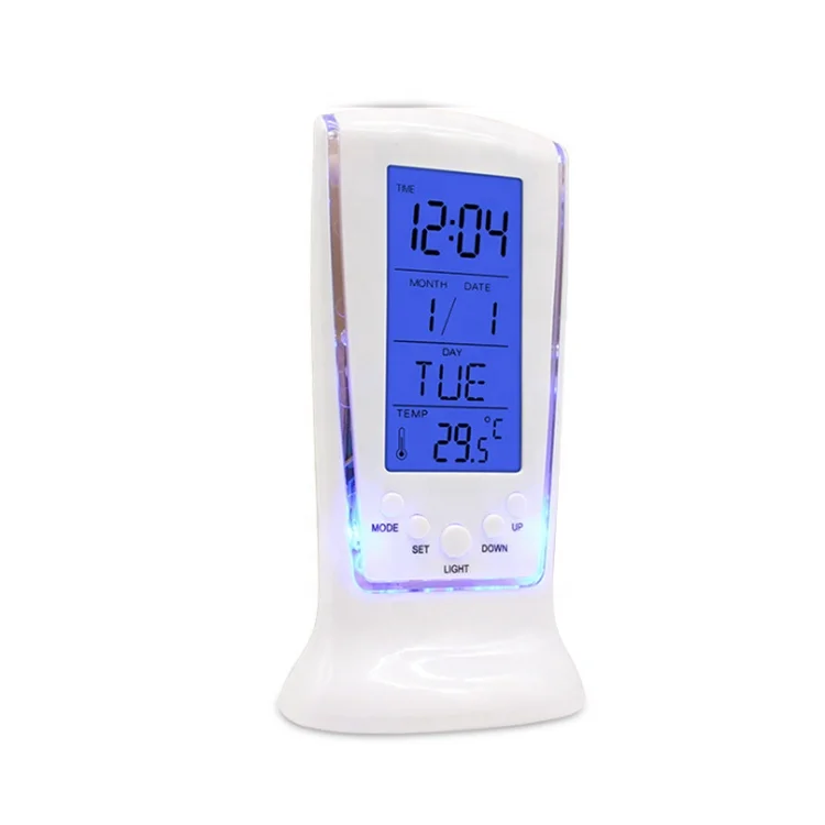 Digital alarm clock with blue backlight office promotional gift desk Table Clock despertador reloj logo custom cheap price
Digital alarm clock with blue backlight office promotional gift desk Table Clock despertador reloj logo custom cheap price