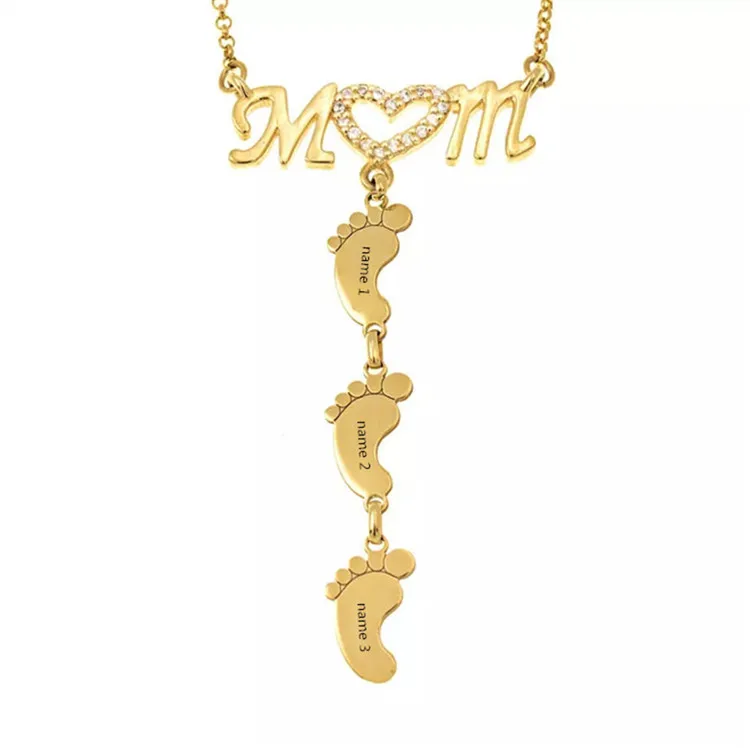 Custom Name Necklace Personalised Letter Sole Necklace Mother and Child Lettering Chain Family Jewelry for Mother's Day Gift
Custom Name Necklace Personalised Letter Sole Necklace Mother and Child Lettering Chain Family Jewelry for Mother's Day Gift