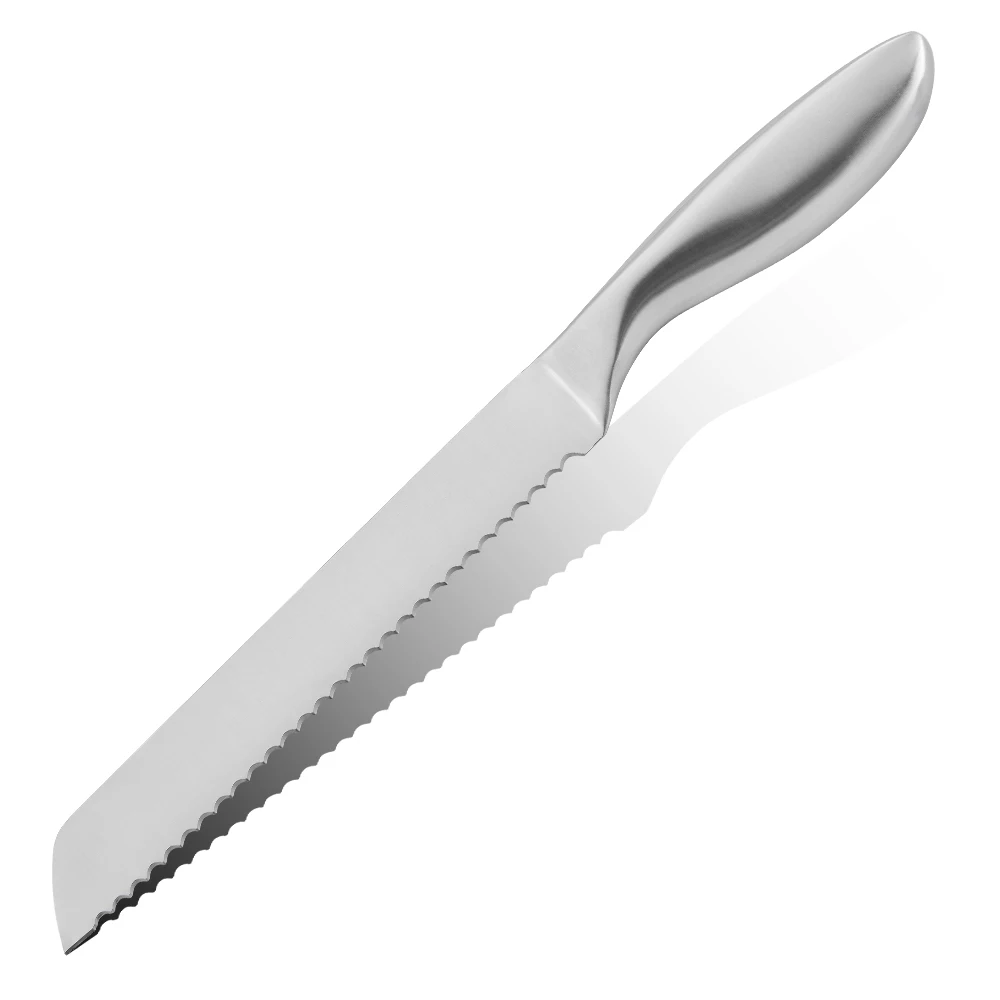 8 inch Serrated Wavy Blade Bread Knife Stainless Steel Hollow Handle bread knife slicer
8 inch Serrated Wavy Blade Bread Knife Stainless Steel Hollow Handle bread knife slicer