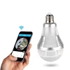 Promotion Panoramic Mobile Hidden LED Light Bulb Camera P2P Wi-Fi 360 Degrees Camera