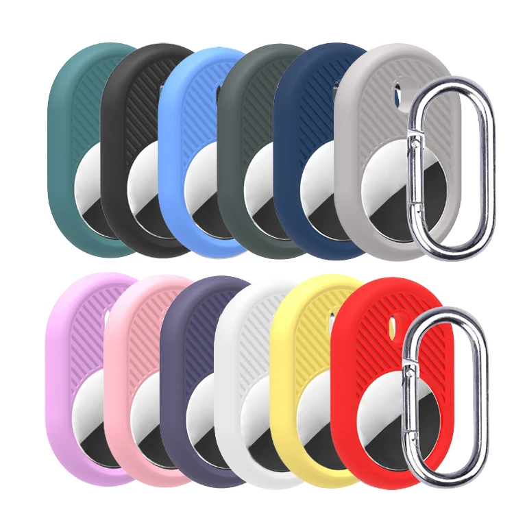 Pure Color Anti-lost Dog Collar Protective Cover Keychain Silicone Case For Airtag Holder, Multiple colors
Pure Color Anti-lost Dog Collar Protective Cover Keychain Silicone Case For Airtag Holder, Multiple colors