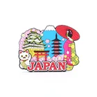 3d embossed Japan tourist souvenir fridge magnet for different countries