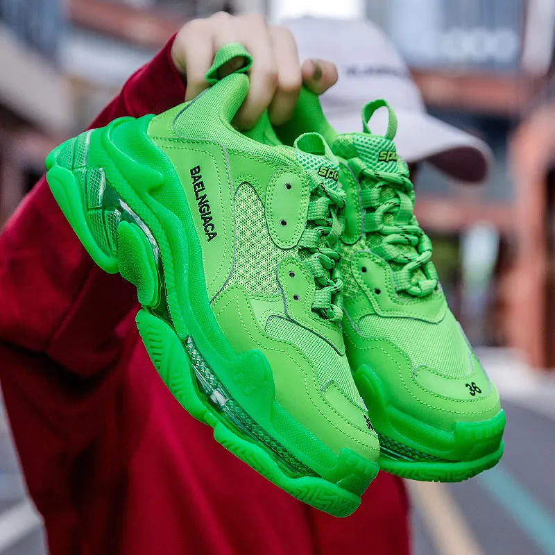New Design Original Quality Custom Brand Logo Men Balanciaga Running Sneakers Women Sports Shoes, Green, white, black, pink, silver
New Design Original Quality Custom Brand Logo Men Balanciaga Running Sneakers Women Sports Shoes, Green, white, black, pink, silver