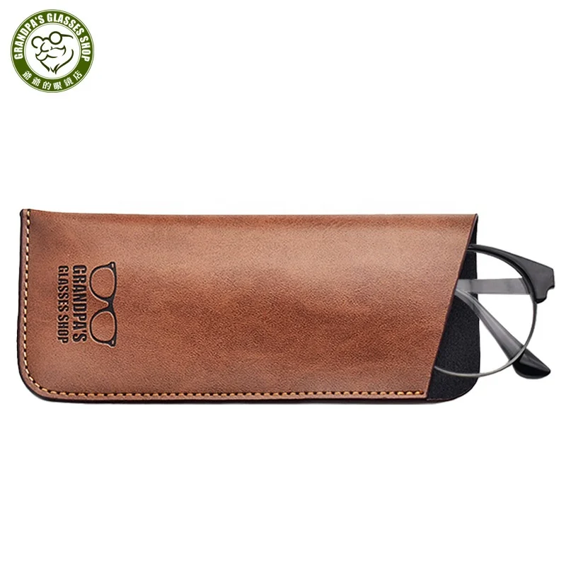 Factory direct Custom logo Classic soft leather sunglasses pouch case fashionable PU reading glasses bags
Factory direct Custom logo Classic soft leather sunglasses pouch case fashionable PU reading glasses bags