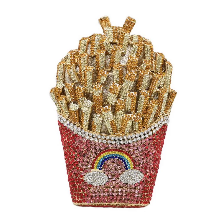 Wholesales Factory High Quality 2021 Fancy Crystal Rhinestone Clutch Bag for Formal Party New French Fry Women Evening Bag, Gold
Wholesales Factory High Quality 2021 Fancy Crystal Rhinestone Clutch Bag for Formal Party New French Fry Women Evening Bag, Gold