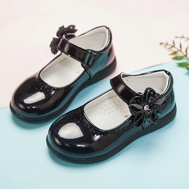 Custom Logo Girl Princess Shoes Flat Dress Shoes Flower and Tassel Decoration Black School Shoes, Black/white/pink/purple
Custom Logo Girl Princess Shoes Flat Dress Shoes Flower and Tassel Decoration Black School Shoes, Black/white/pink/purple