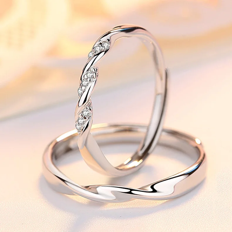 Rings Engagement Gift Eternal Couple Ring Geometric Inlay Zircon S925 Sterling Silver Water Waves Promise Mobius Ring
Rings Engagement Gift Eternal Couple Ring Geometric Inlay Zircon S925 Sterling Silver Water Waves Promise Mobius Ring