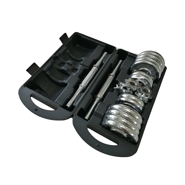 Gym Equipment Weights Set 50 kg Adjustable Dumbbell Set For Body Building, Black or silver
Gym Equipment Weights Set 50 kg Adjustable Dumbbell Set For Body Building, Black or silver