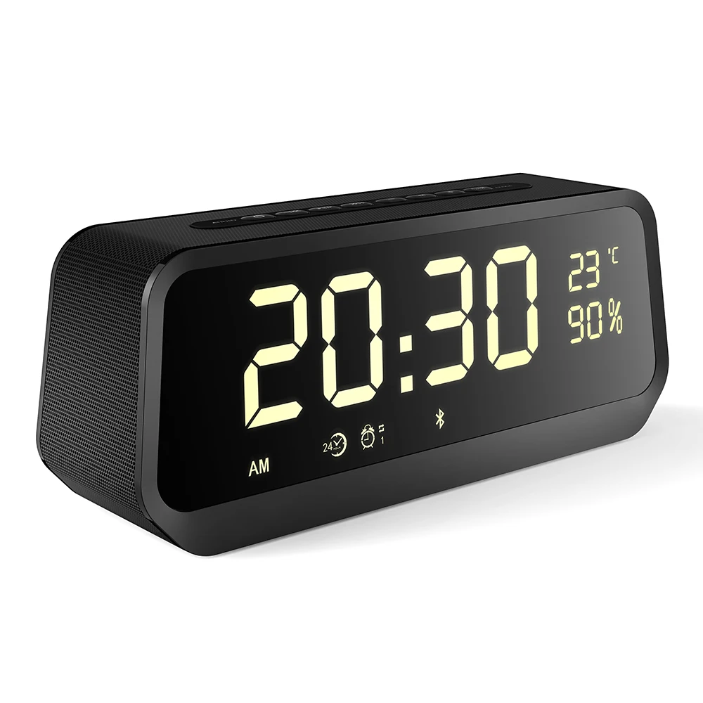 New Arrival Wireless Led Dual Alarm Clock Support Bt Aux Fm Tf Mini Loudspeaker Clock With Speacker And Blue Tooth, Custom
New Arrival Wireless Led Dual Alarm Clock Support Bt Aux Fm Tf Mini Loudspeaker Clock With Speacker And Blue Tooth, Custom