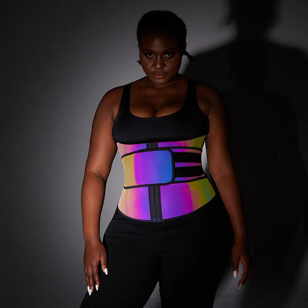 Custom Service Reflective Waist Trainer Women Steel Boned High Compression Plus Size Waist Trainer Slimming
Custom Service Reflective Waist Trainer Women Steel Boned High Compression Plus Size Waist Trainer Slimming