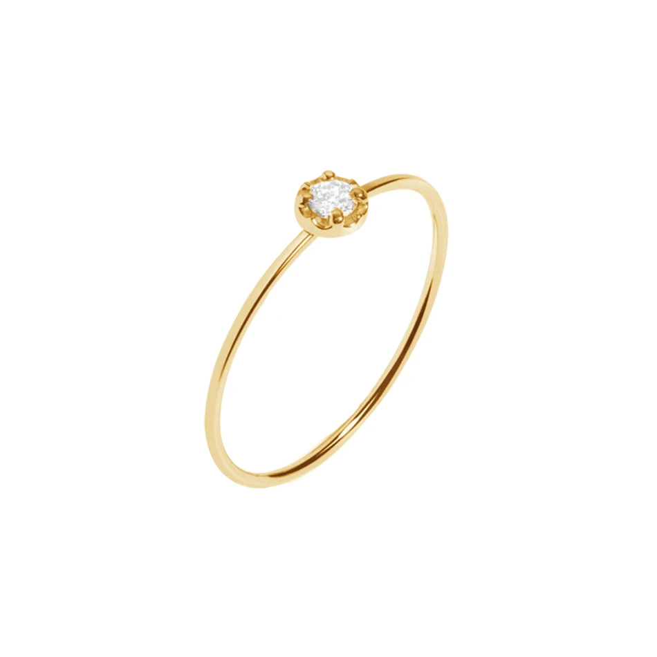 Wholesale Trendy Simple Ring 14K Gold Plated 925 Sterling Silver Jewelry Stackable Ring with white zircon
Wholesale Trendy Simple Ring 14K Gold Plated 925 Sterling Silver Jewelry Stackable Ring with white zircon