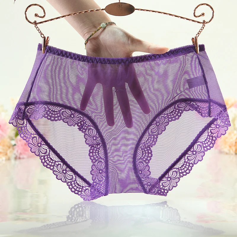 Plus Size Ice Silk Sexy Mesh Korea Style Lady Traceless Seamless Underwear Panties for Women
Plus Size Ice Silk Sexy Mesh Korea Style Lady Traceless Seamless Underwear Panties for Women
