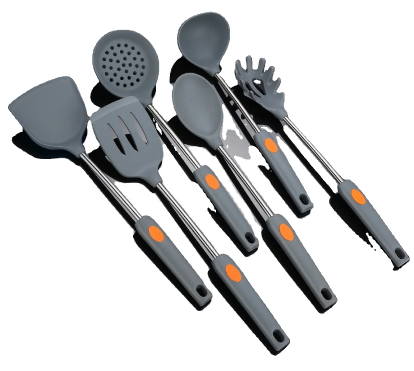 High Temperature Resistant Kitchenware Set 7 Silicone Non-stick Cookware Kitchenware, Gray
High Temperature Resistant Kitchenware Set 7 Silicone Non-stick Cookware Kitchenware, Gray