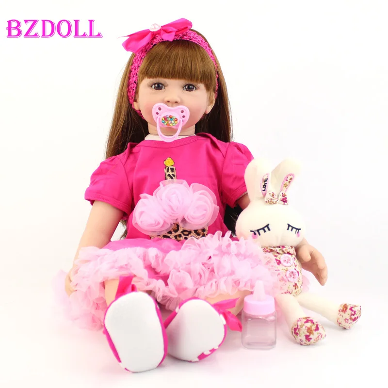 60cm Silicone Reborn Toddler Toys For Children Big Size Vinyl Newborn Princess Doll Alive Girl Boneca
60cm Silicone Reborn Toddler Toys For Children Big Size Vinyl Newborn Princess Doll Alive Girl Boneca