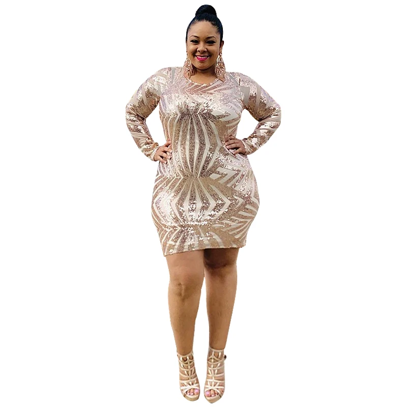 AA0159 2021 Plus Size See Through Long Sleeve Sexy Sequins Bandage Dresses For Women
AA0159 2021 Plus Size See Through Long Sleeve Sexy Sequins Bandage Dresses For Women