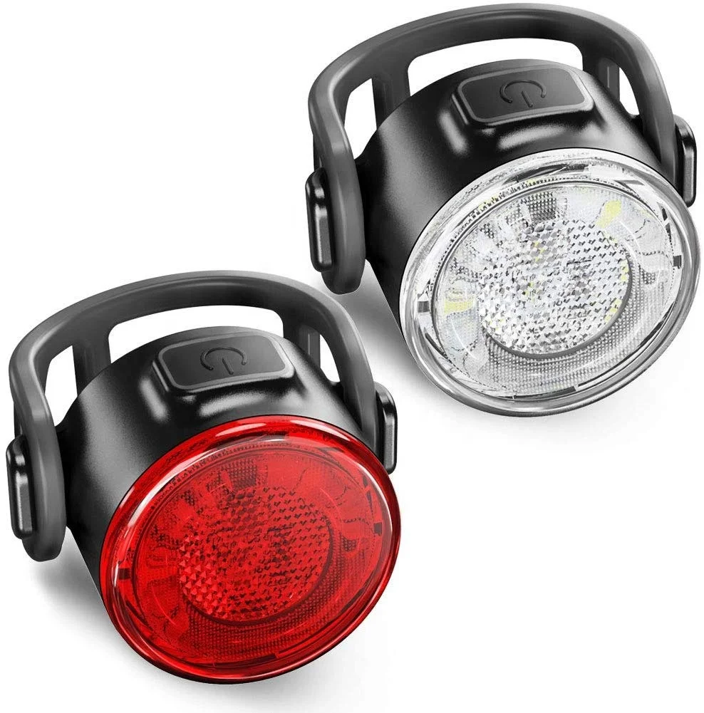 USB Rechargeable Front White Bicycle Light Waterproof 6 Modes Bike Red Tail LED Light Set
USB Rechargeable Front White Bicycle Light Waterproof 6 Modes Bike Red Tail LED Light Set