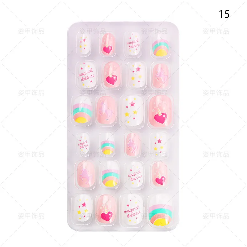 Wholesale Factory Fake Nails For Kids Colorful Rainbow Cute Children Press On Nails With Glue False Nail Artificial
Wholesale Factory Fake Nails For Kids Colorful Rainbow Cute Children Press On Nails With Glue False Nail Artificial