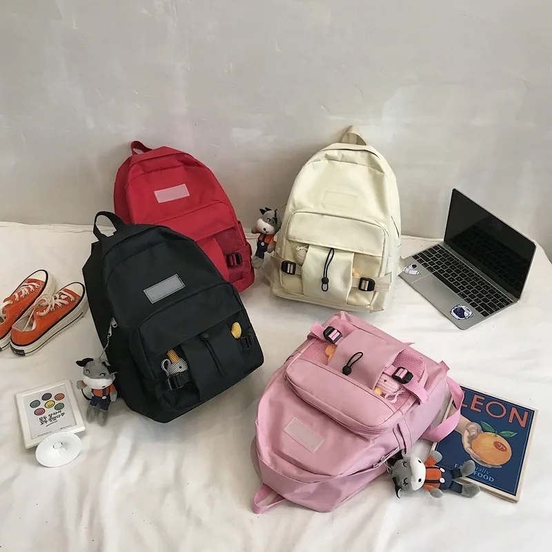 Wholesale Cute Animal pendant Casual School bag Female Custom LOGO School Backpack for Girls and Boys, Black,beige,red,pink
Wholesale Cute Animal pendant Casual School bag Female Custom LOGO School Backpack for Girls and Boys, Black,beige,red,pink