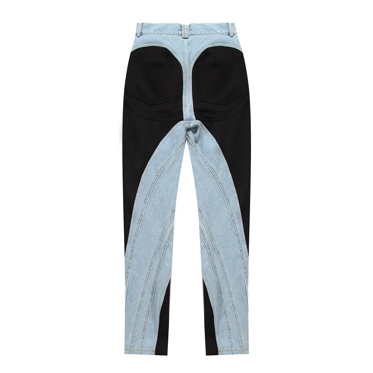 Fashion Street Collared Color Stitching Washed Denim Trousers Stretch Super Skinny Patchwork Women Jeans
Fashion Street Collared Color Stitching Washed Denim Trousers Stretch Super Skinny Patchwork Women Jeans