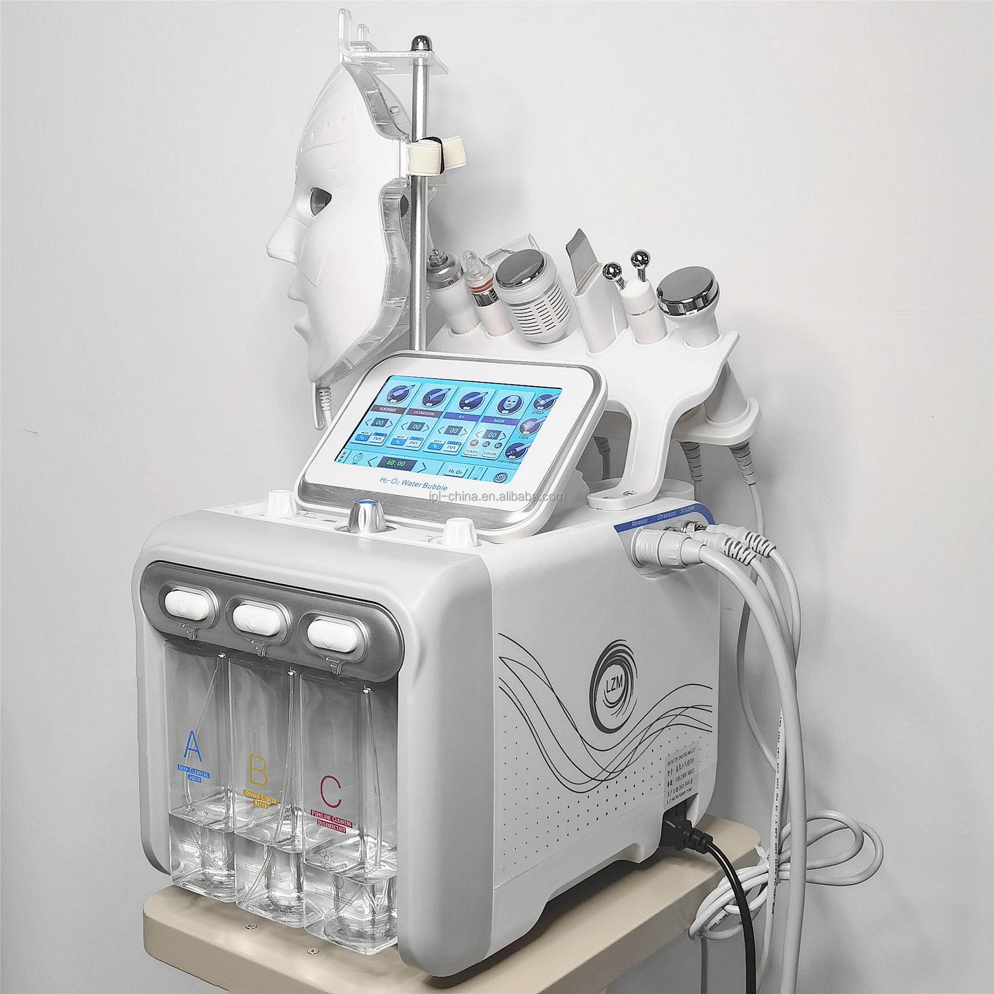 LED mask skin care microdermabrasion aqua peel dermabrasion skin care machine, White
LED mask skin care microdermabrasion aqua peel dermabrasion skin care machine, White