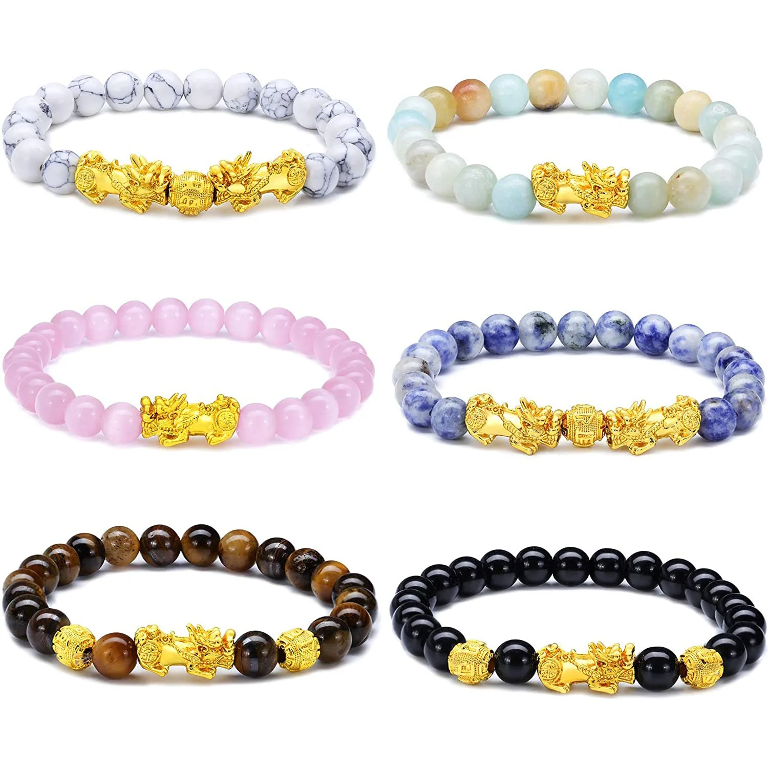 Luxury Turquoise Jade Natural Stone Piyao Bracelet Set Tiger Eyes Stone Pixiu Bracelet Set
Luxury Turquoise Jade Natural Stone Piyao Bracelet Set Tiger Eyes Stone Pixiu Bracelet Set
