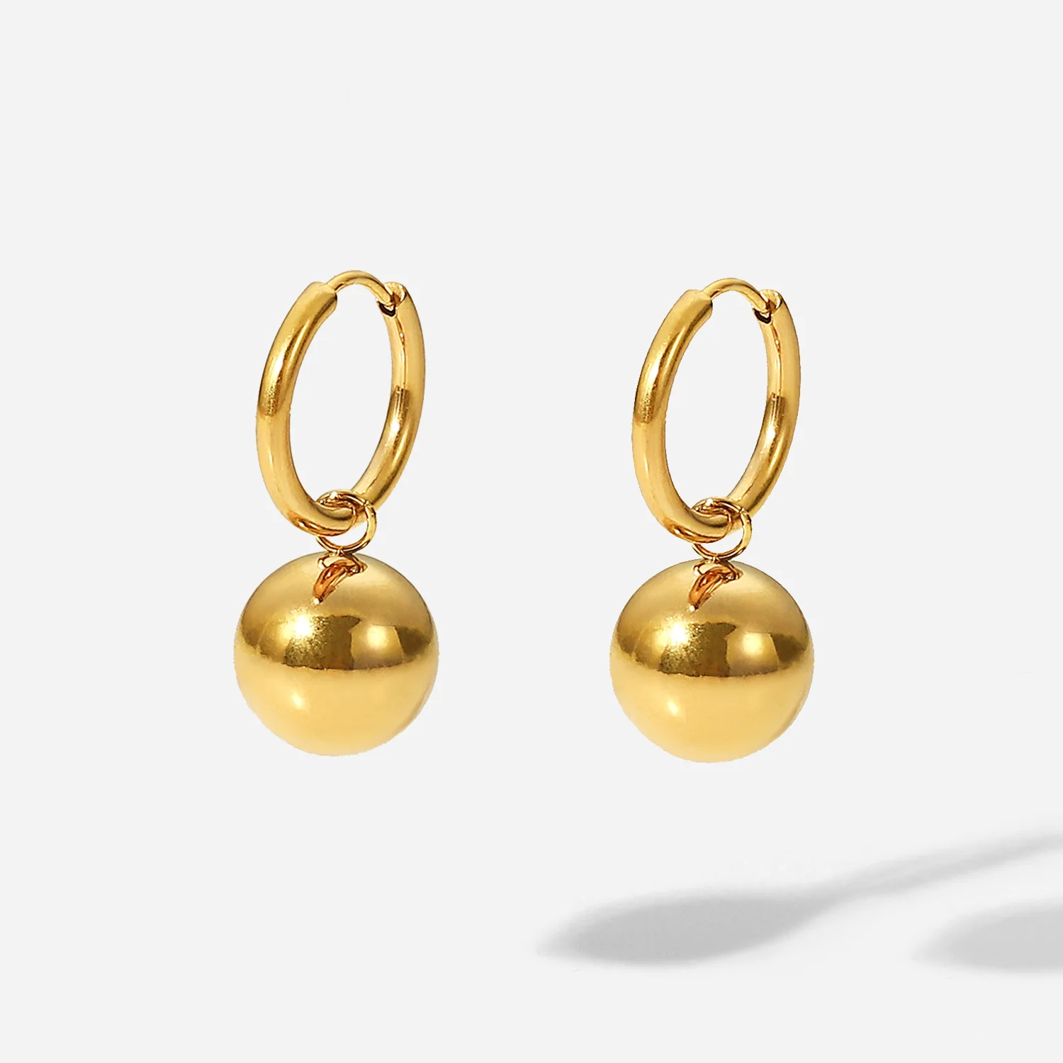 Ins Hot Solid Ball Pendant Earrings Stainless Steel Gold Plated Jewelry Gift Ring Hoop Earrings
Ins Hot Solid Ball Pendant Earrings Stainless Steel Gold Plated Jewelry Gift Ring Hoop Earrings