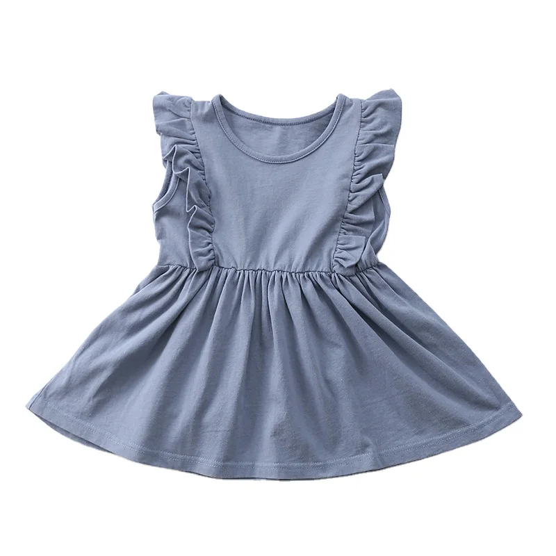 2020 summer new European and American girls solid color lace cotton sleeveless ruffle dress
2020 summer new European and American girls solid color lace cotton sleeveless ruffle dress