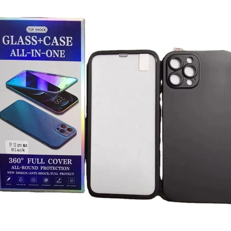 New Arrival Tempered Glass Screen Protector with tpu Phone Cover 2 In 1 For iPhone 12 PRO MAX 360 Full Ultra-Thin phone case
New Arrival Tempered Glass Screen Protector with tpu Phone Cover 2 In 1 For iPhone 12 PRO MAX 360 Full Ultra-Thin phone case