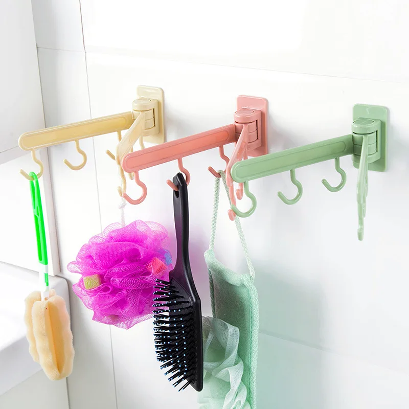 Bathroom Toilet Nail Free Wall Hanging Towel Rack Rotatable Viscose Hook Kitchen Wall Door Adhesive Hook, As show
Bathroom Toilet Nail Free Wall Hanging Towel Rack Rotatable Viscose Hook Kitchen Wall Door Adhesive Hook, As show