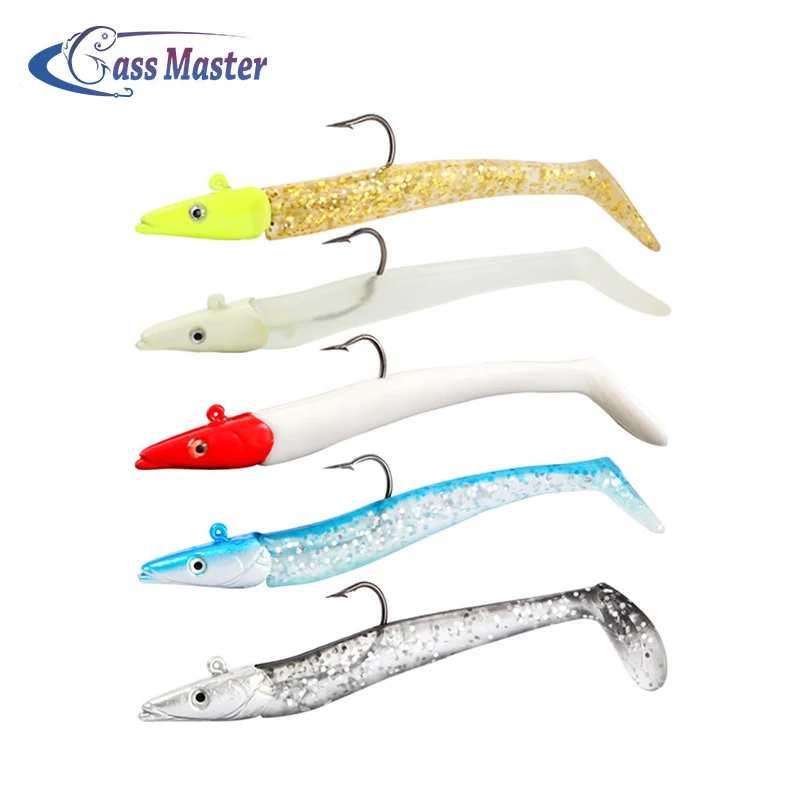 Bass master Soft Lure Fishing Lure Bass Wobblers Artificial Bait Lead Head Jig Lures high carbon hooks
Bass master Soft Lure Fishing Lure Bass Wobblers Artificial Bait Lead Head Jig Lures high carbon hooks
