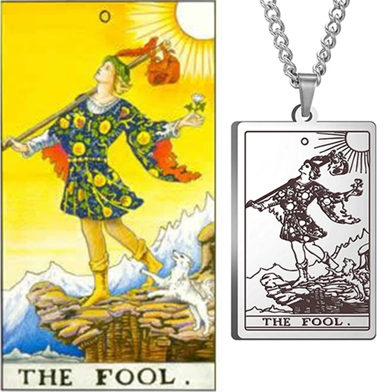 The Major Arcana Tarot Cards The First Set of Cards Pendant Necklaces Stainless Steel Jewelry Gold Plated Black Silver Necklace
The Major Arcana Tarot Cards The First Set of Cards Pendant Necklaces Stainless Steel Jewelry Gold Plated Black Silver Necklace