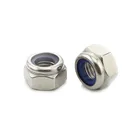 Metric DIN985 M4 Stainless Steel Hex Head Nylon Insert Lock Jam Stop Nut