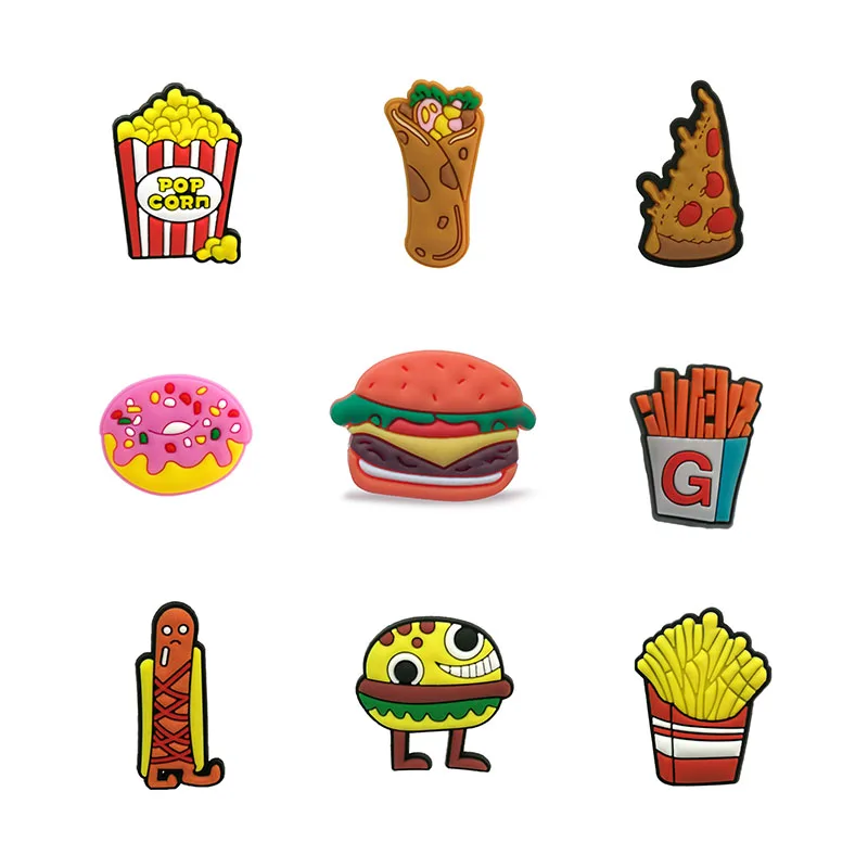 burger fries pvc rubber shoe lace charms shoelace charms/shoe decorations/shoe charms
burger fries pvc rubber shoe lace charms shoelace charms/shoe decorations/shoe charms