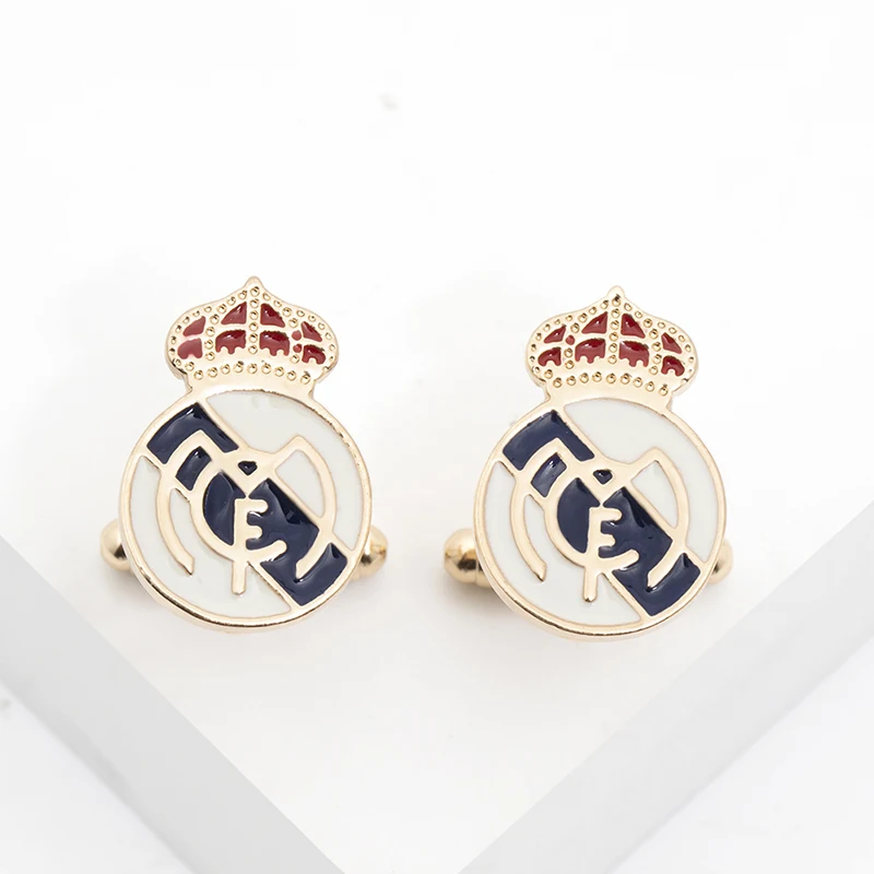 Wholesale Custom Popular Team logo Cufflinks Real Madrid logo new French cufflinks for men luxury
Wholesale Custom Popular Team logo Cufflinks Real Madrid logo new French cufflinks for men luxury