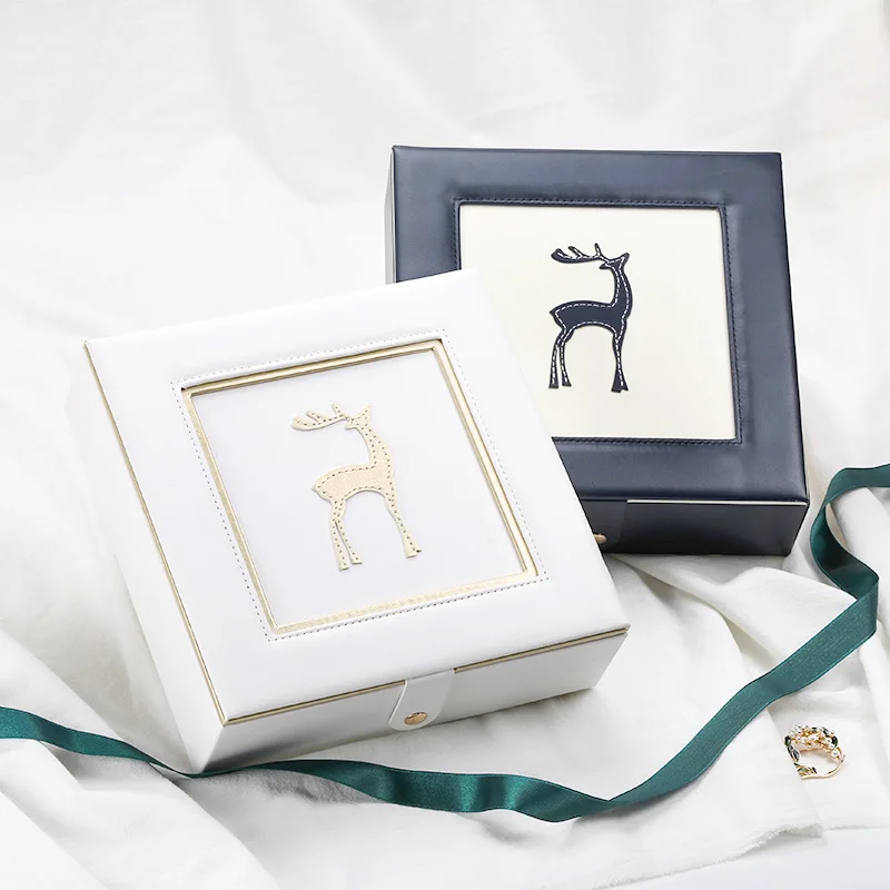 Wholesale Concise Cheap Design Leather Jewelry Storage Box With Deer decorative For Personalize Gifts, Pink/blue
Wholesale Concise Cheap Design Leather Jewelry Storage Box With Deer decorative For Personalize Gifts, Pink/blue