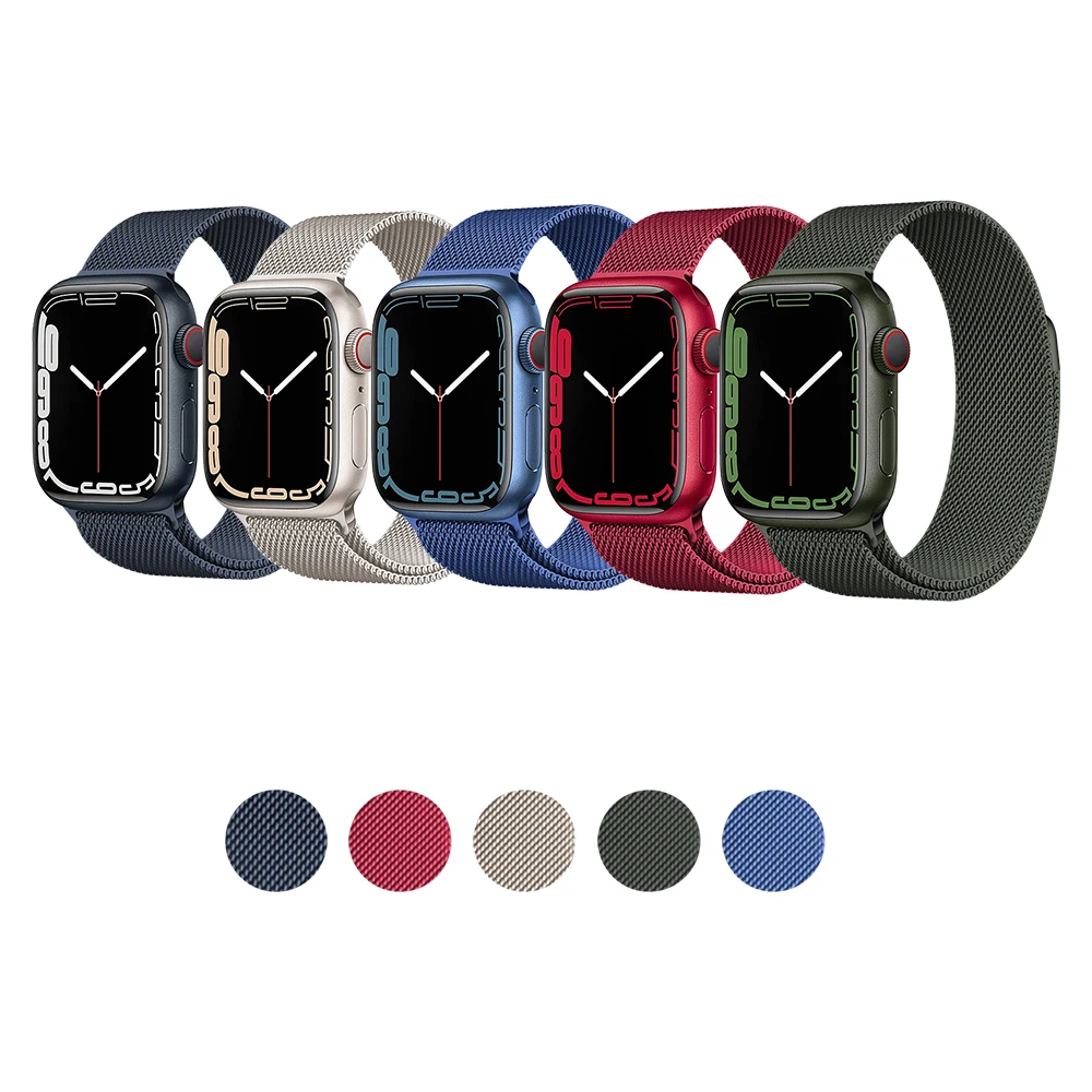 CM 21 Colors Mesh Stainless Steel Metal Band Strap Correa Milanese Loop Band for Apple Watch 7 41mm 45mm
CM 21 Colors Mesh Stainless Steel Metal Band Strap Correa Milanese Loop Band for Apple Watch 7 41mm 45mm