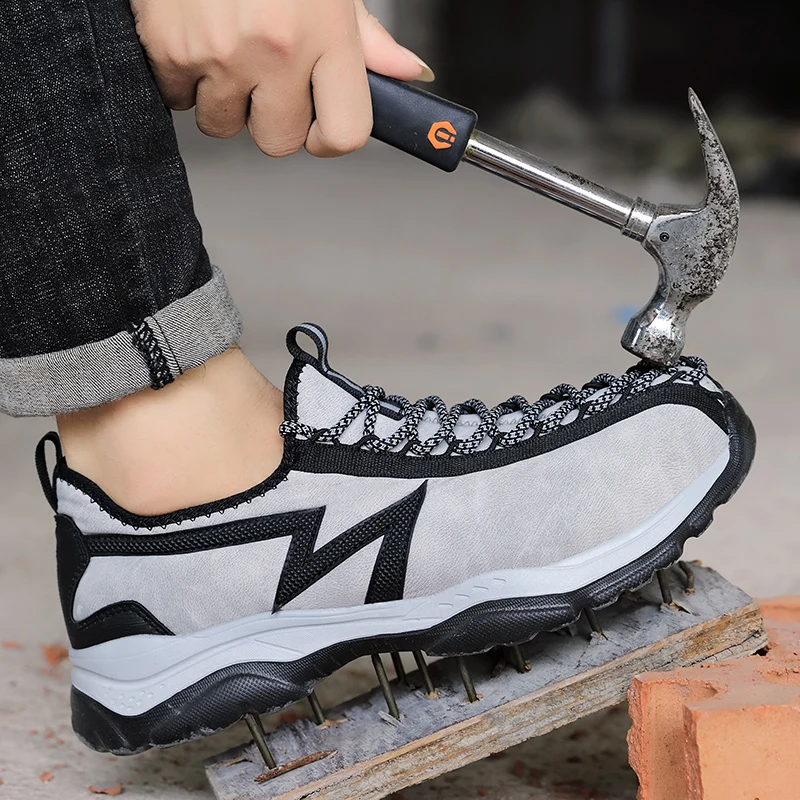 Industrial Safety Shoes For Men Breathable Men Work Shoes Casual Trainers Steel Toe Lightweight Safety Anti-nail Shoes
Industrial Safety Shoes For Men Breathable Men Work Shoes Casual Trainers Steel Toe Lightweight Safety Anti-nail Shoes
