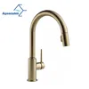 Aquacubic Gold CUPC Single Handle Pull Down Touch Kitchen Faucet