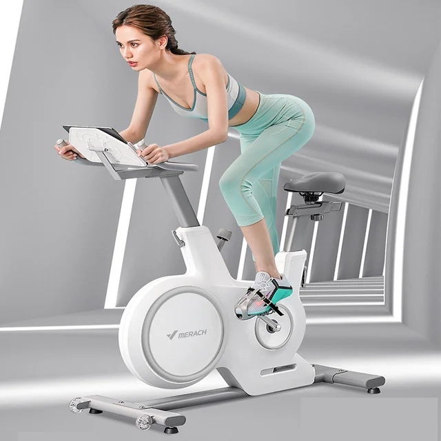 Fitness Adjustable Magnetic Resistan Indoor Cycle Exercise Fit Spinning Bike for Gym, White
Fitness Adjustable Magnetic Resistan Indoor Cycle Exercise Fit Spinning Bike for Gym, White