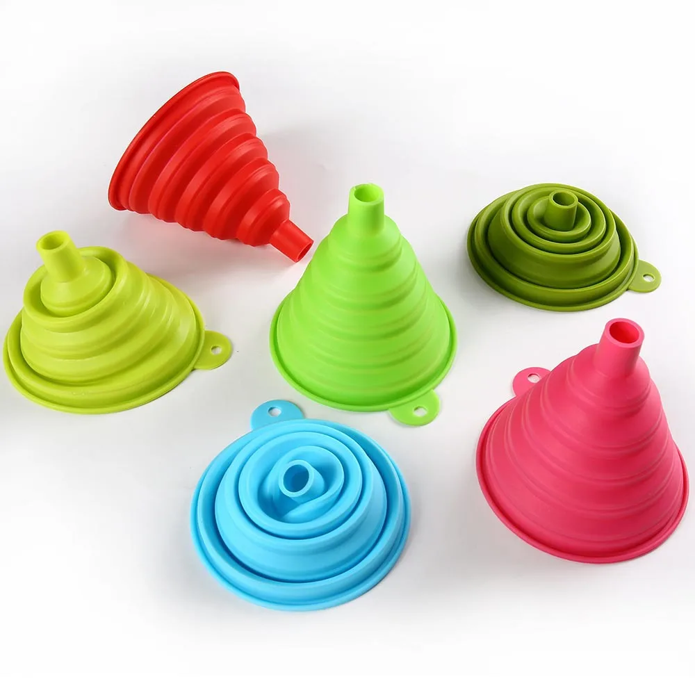 Eco Friendly Foldable Travel Multicolor Liquid Kitchen Household Silicone Funnel, Green,red
Eco Friendly Foldable Travel Multicolor Liquid Kitchen Household Silicone Funnel, Green,red