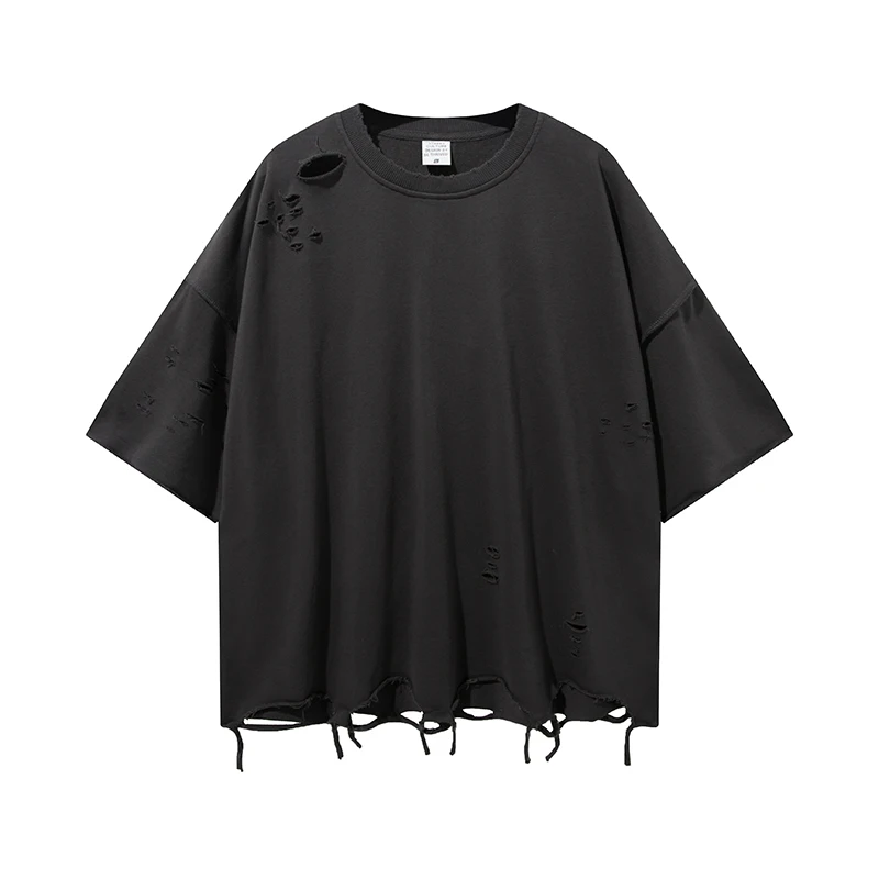 YLS Wholesale In Stock Men T Shirt Oversize Streetwear Hip Hop Distressed Heavy 300 Gsm Unisex Cotton Tshirt
YLS Wholesale In Stock Men T Shirt Oversize Streetwear Hip Hop Distressed Heavy 300 Gsm Unisex Cotton Tshirt