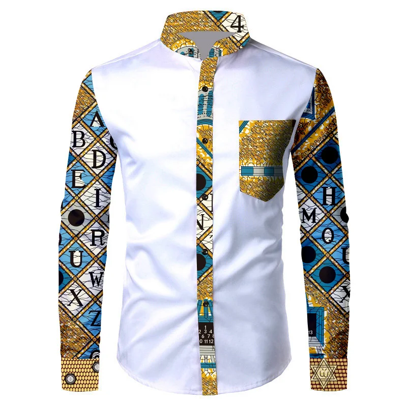 Hot Selling African Clothing Long Sleeve Button Up Men's African Dashiki Print Shirt, Kente print/customized print
Hot Selling African Clothing Long Sleeve Button Up Men's African Dashiki Print Shirt, Kente print/customized print