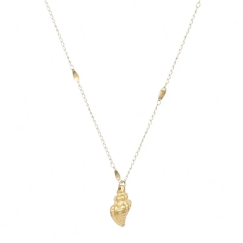 Latest Unique Design Sea Snail Gold Plated Stainless Steel Pendant Necklace For Women, Gold color
Latest Unique Design Sea Snail Gold Plated Stainless Steel Pendant Necklace For Women, Gold color