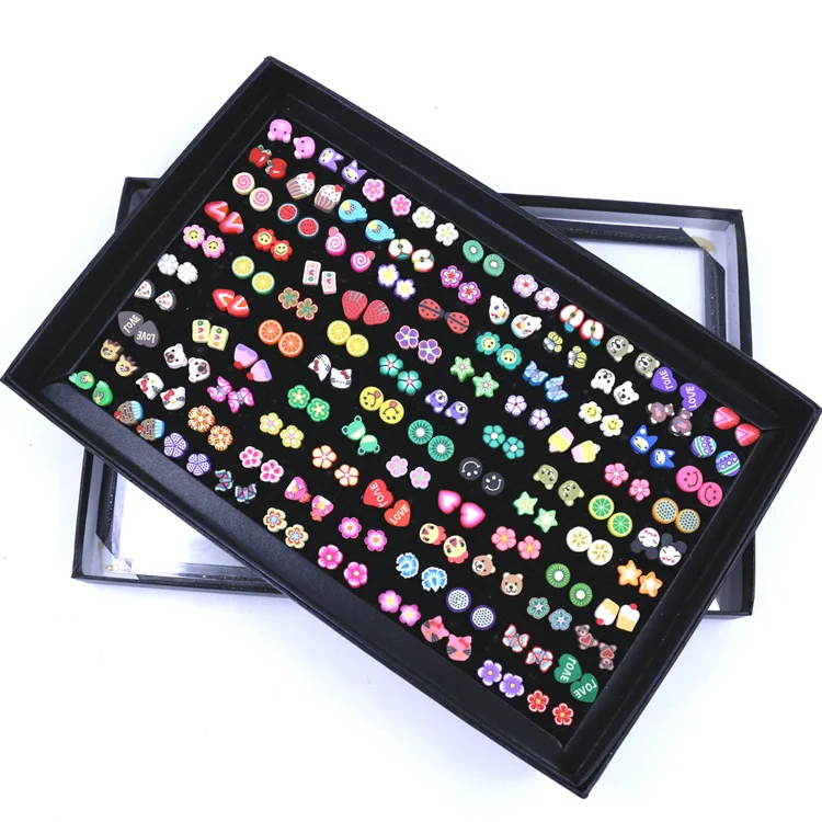 Girls Kids 100 Pairs Handmade Cute Cartoon Animal Fruit Polymer Clay Stud Earrings, Random
Girls Kids 100 Pairs Handmade Cute Cartoon Animal Fruit Polymer Clay Stud Earrings, Random