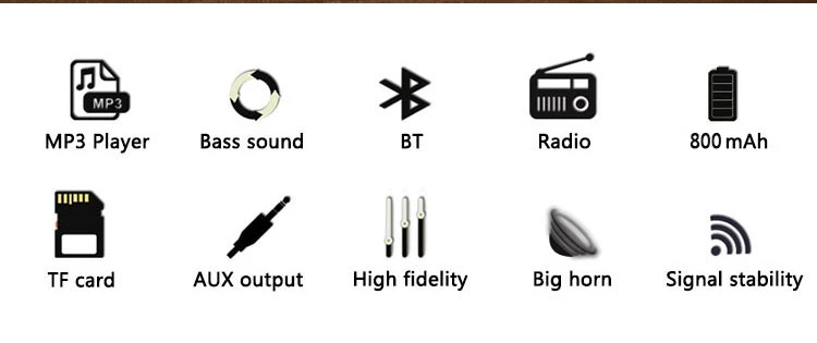 Birthday gift China manufacturer fm portable radio abs material lightweight home radio