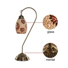 Evershining Handcrafted Turkish Mosaic Swan Neck Table Lamp Moroccan Style Light For Home Decoration YMA405F
