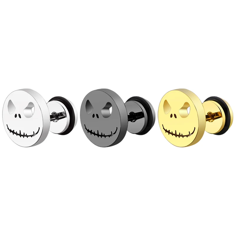 18k gold plated jewelry Earrings Stainless Steel Halloween Pumpkin Head Stud Earrings for Men and Women korean jewelry 2020, Colors
18k gold plated jewelry Earrings Stainless Steel Halloween Pumpkin Head Stud Earrings for Men and Women korean jewelry 2020, Colors