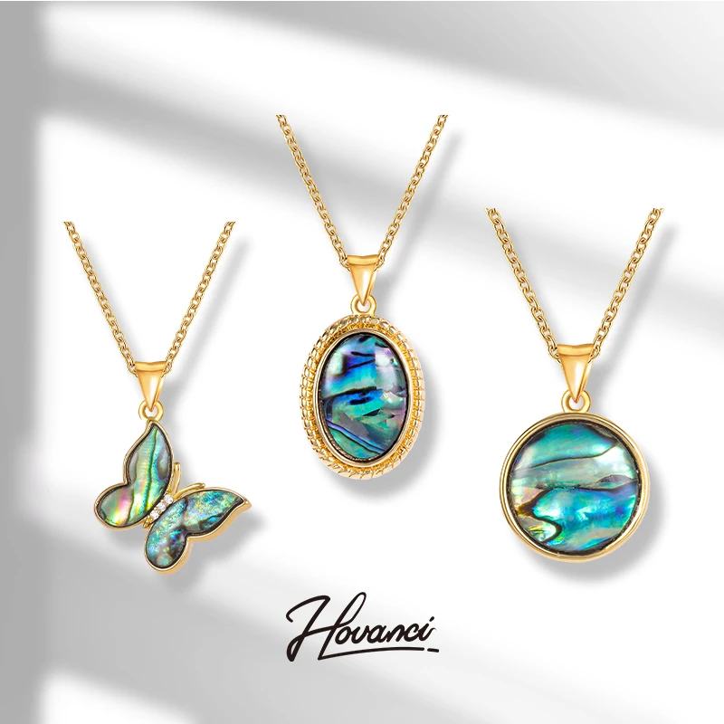 HOVANCI Fashion Jewelry Wholesale Colorful White Shell Oval Butterfly Pendant Necklaces Boho Stainless Steel Necklace
HOVANCI Fashion Jewelry Wholesale Colorful White Shell Oval Butterfly Pendant Necklaces Boho Stainless Steel Necklace