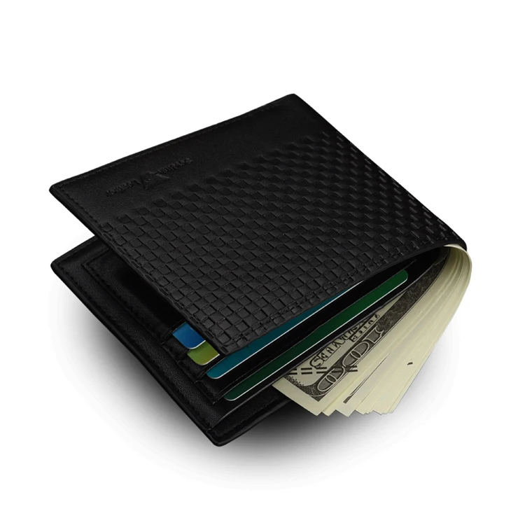 Fashion Slim PU Leather Men's Short Wallet Black Woven Pattern Casual Money Clip Card Purse, Blue
Fashion Slim PU Leather Men's Short Wallet Black Woven Pattern Casual Money Clip Card Purse, Blue