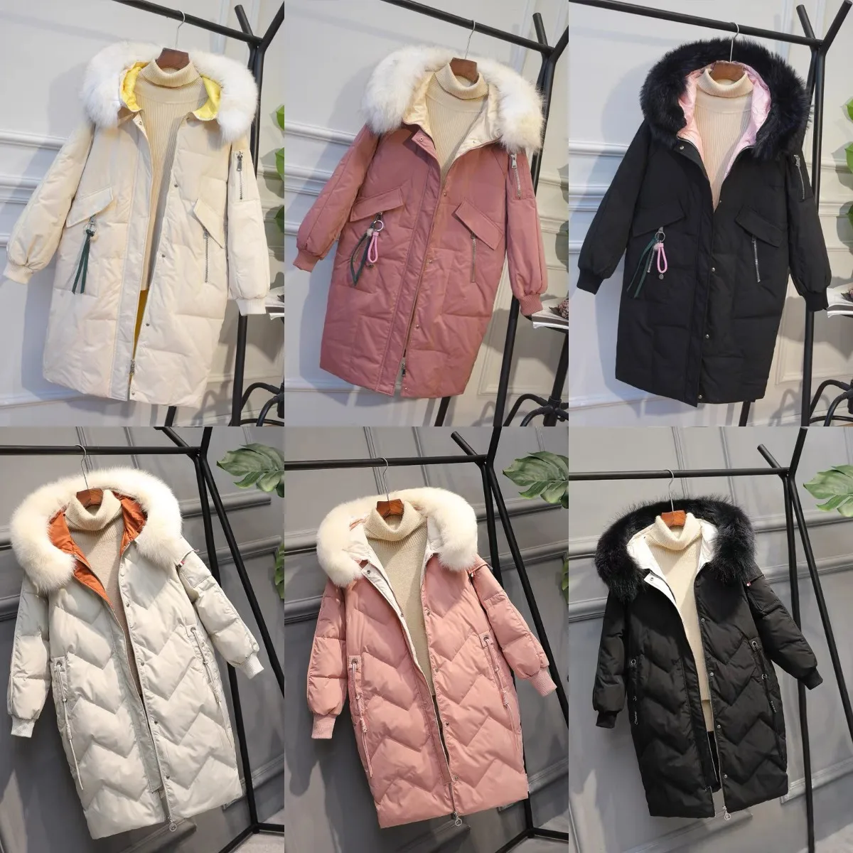2021 Wholesale ladies fashion with fur trim hood down coat loose jacket overcome for women
2021 Wholesale ladies fashion with fur trim hood down coat loose jacket overcome for women